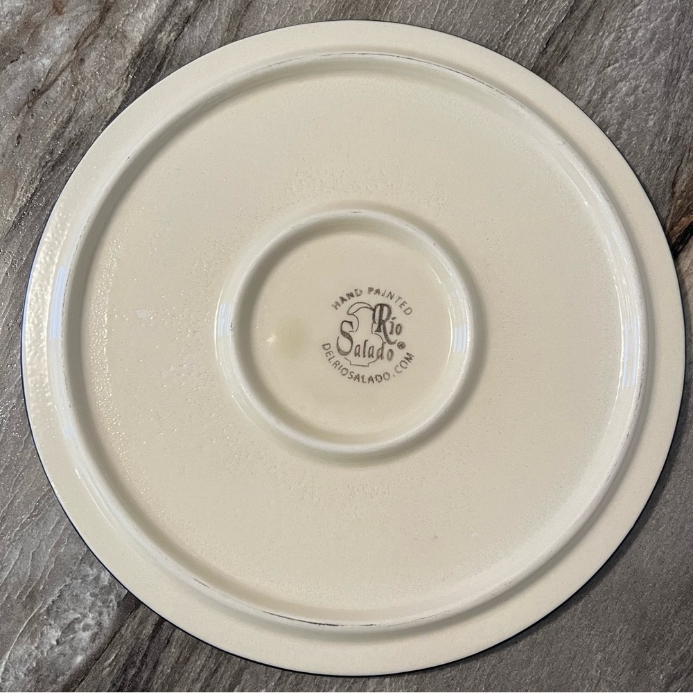 Del Rio Salado Trivet Hot Plate 9” Hand Painted Floral Mandela Pink/Blue… - Picture 9 of 11